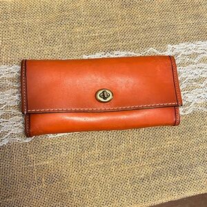 Orange coach wallet
